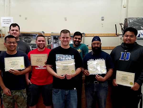 New England Institute of HVAC graduates